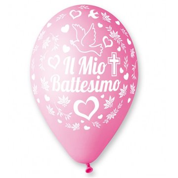 Palloncini Battesimo Rosa