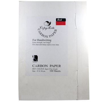 Carta Carbone Rossa 35x50 100ff