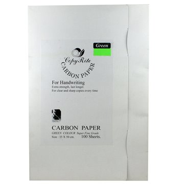 Carta Carbone Verde 35x50 100ff