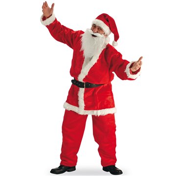 Costume Babbo Natale Taglia Xl In Peluche In Busta 27000