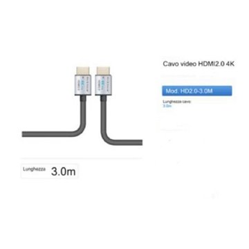 Cavo Hdmi 2.0 4k Da 3 Metri Cavetto High Speed Hd2.0-3.0m