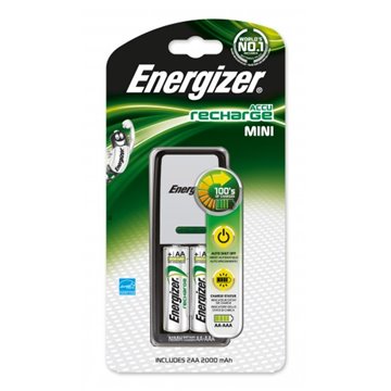 Caricabatteria Energizer + 2 Pile 2aa 2000mah