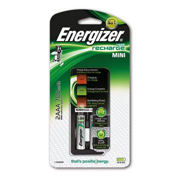 Caricabatteria Energizer Con 2 Pile Aaa Ricaricabili Da 700mah