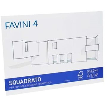 Blocchi Favini 4 220 24x33 Lisci Squadrati Ff.20 A167504