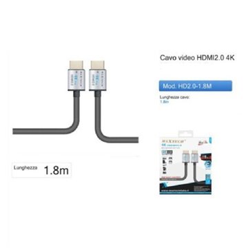 Cavo Video Hdmi 2.0 4k Da 1,8 Metri High Speed Hd2.0-1.8m