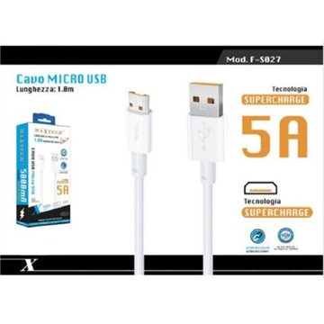 Cavo Micro Usb 5a Ricarica Rapida 1metro Maxtech F-s027