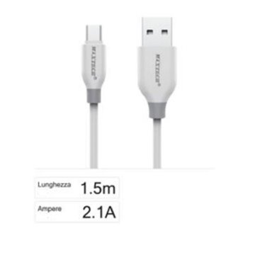 Cavo Micro Usb Sincronizzazione Dati Ricarica 2.1a 1.5metri Maxtech F-s029