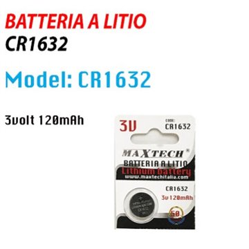 Pila A Bottone Cr1632 3v 120mah Maxtech