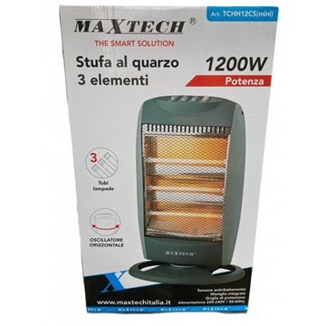 Stufa Alogena Al Quarzo Tchh12cs Con 3 Elementi Watt 1200