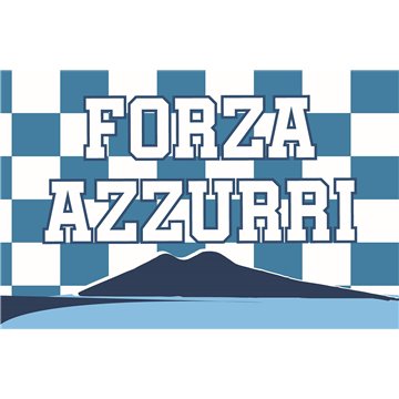 Bandiera Forza Azzurri Vesuvio 250x150cm