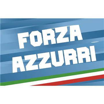 Bandiera Forza Azzurri Tricolore 250x150cm