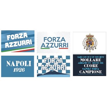 Adesivi A4 Pvc Forza Napoli 6 Pezzi Assortiti