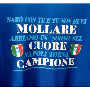 T-shirt Napoli Non Mollare Taglia M