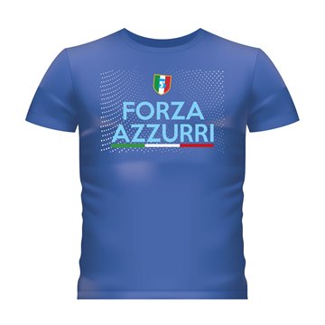 T-shirt Napoli Forza Azzurri Tricolore Taglia M