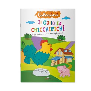 Album Da Colorare Il Gallo Fa Chicchirichi' 10624