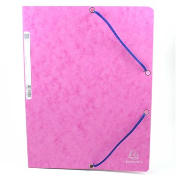 Cartelle 3 Lembi Con Elastico 24x34 Fuxia