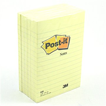 Post-it 660 10,2x15,2 Righe