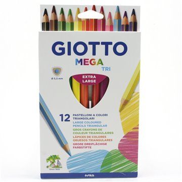 Giotto Mega Triangolari 12 Pastelli