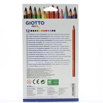 Giotto Mega Triangolari 12 Pastelli