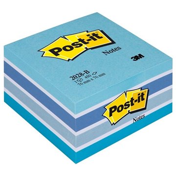 Post-it 2028b/2055x 76x76 Cubo Acquarelle Blu 82392