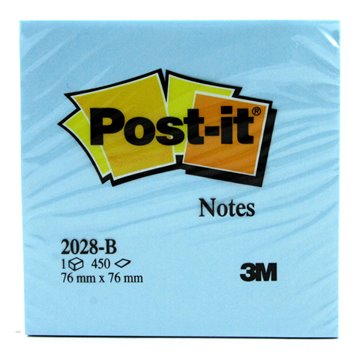 Post-it 2028b/2055x 76x76 Cubo Acquarelle Blu 82392