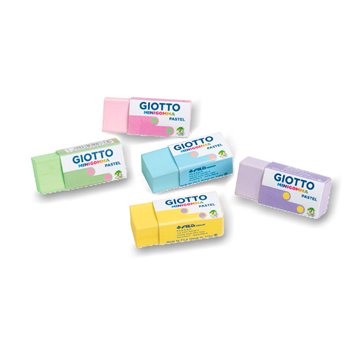 Box 60 Giotto Mini Gomma Pastel Colori Assortiti