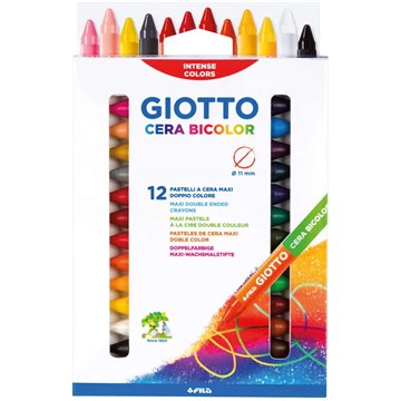 Pastelli Cera Giotto Bicolor 12 Pezzi 291300