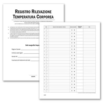 Registro Rilevazione Temperatura 24pag 31x24