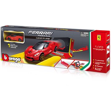 Ferrari Salto Con Lanciatore, Inclusa 1 Macchina R&p, Scala 1:43 Bburago