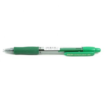 Penne Pilot Super Grip Bpgp-10r-m Punta A Sfera Media Verde