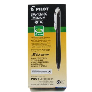 Penne Pilot Rexgrip M 1.0 Nere Brg-10m