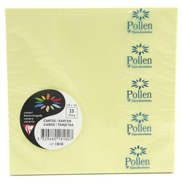 Carta 135x135 25ff Gr.210 Giallo Canarino