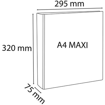 Raccoglitori Personalizzabili 32x28 4 Anelli D.50 Bianchi