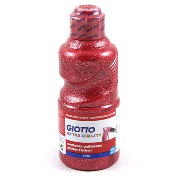 Tempera Giotto Glitter Ml.250 Rosso