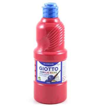 Tempera Giotto Acrilica Ml.500 Rosso