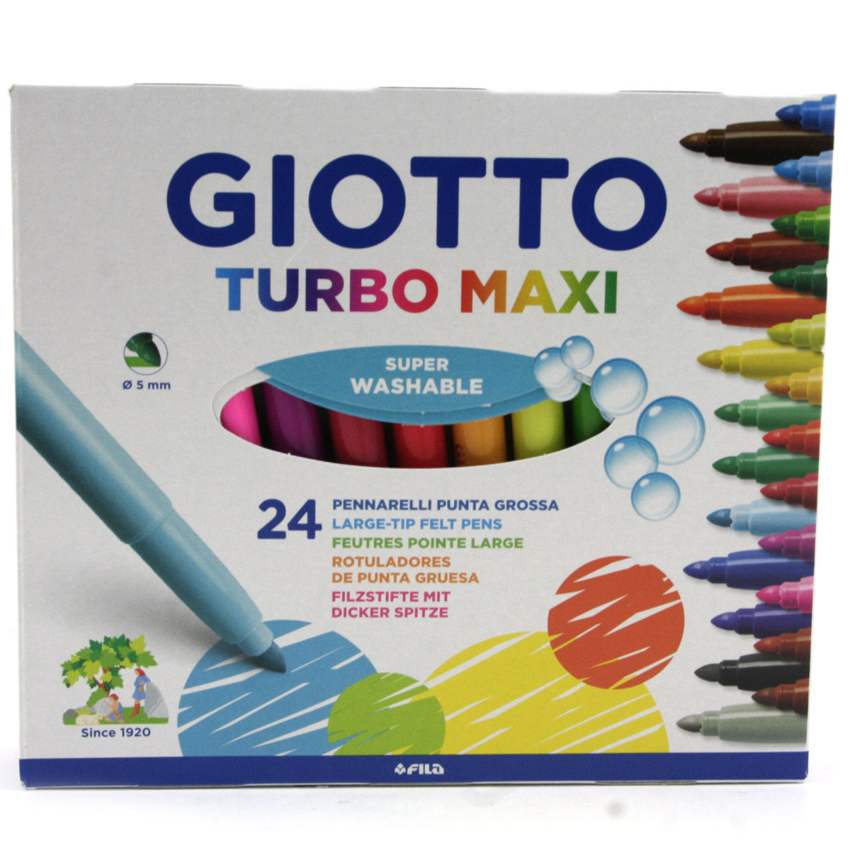 Confezione Pennarelli Punta Fine Turbo Color Giotto 24pz