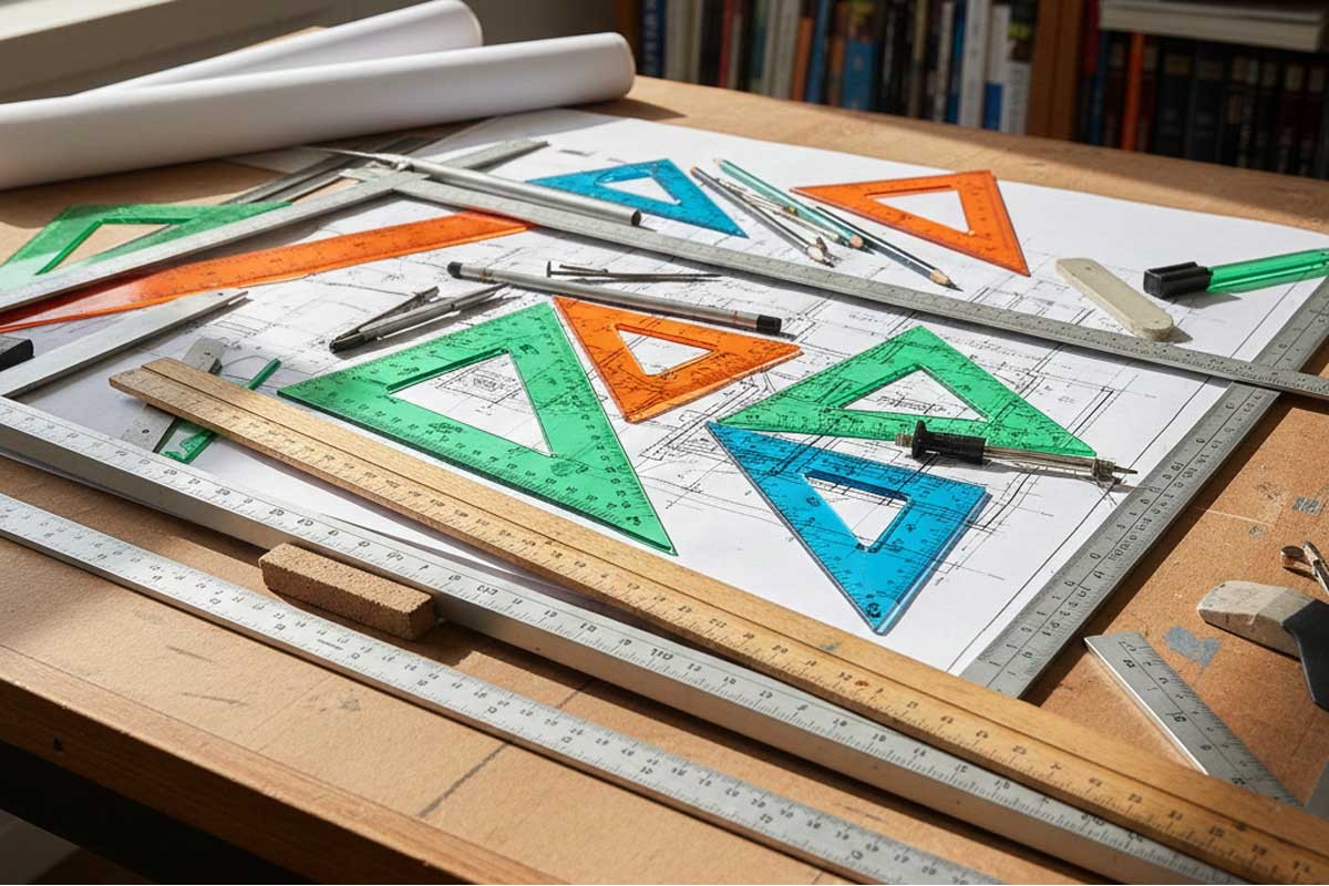 Come scegliere squadre e righelli: guida pratica per disegno geometrico, tecnico e creativo
